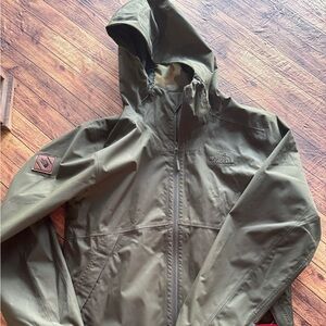 The North Face Olive Green Hooded Jacket